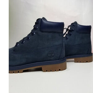Timberland 6 Inch Premium Waterproof Boots Women's 5 Navy Blue HS3247 NWT